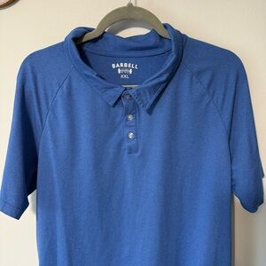 Barbell Apparel, 2XL, Men's Classic Blue Polo